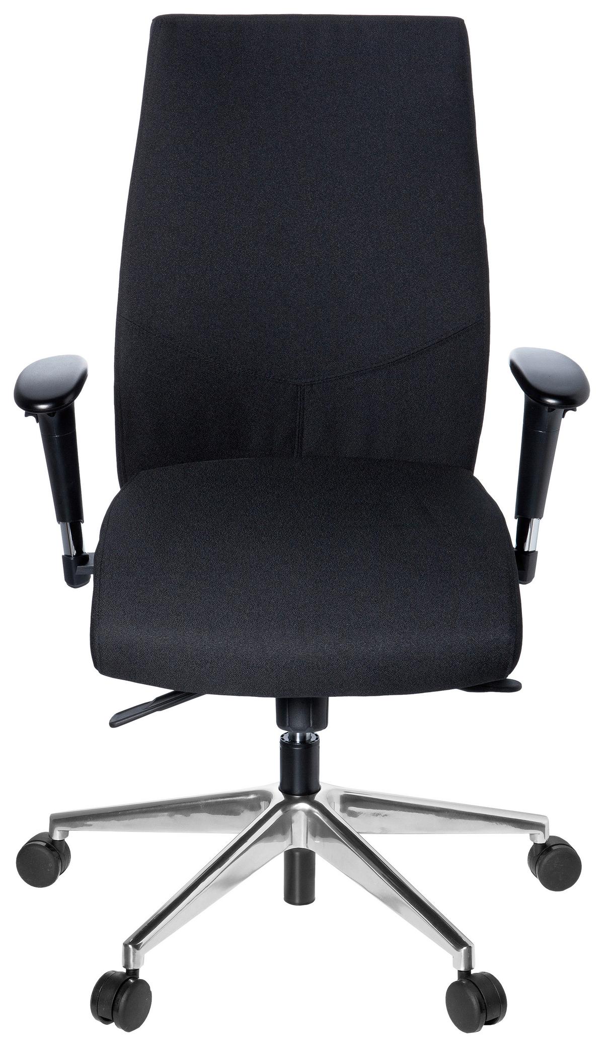 Drehstuhl Pro-Tec 250 Schwarz - Alufarben/Schwarz, MODERN, Kunststoff/Textil (57/116/51cm) - MID.YOU