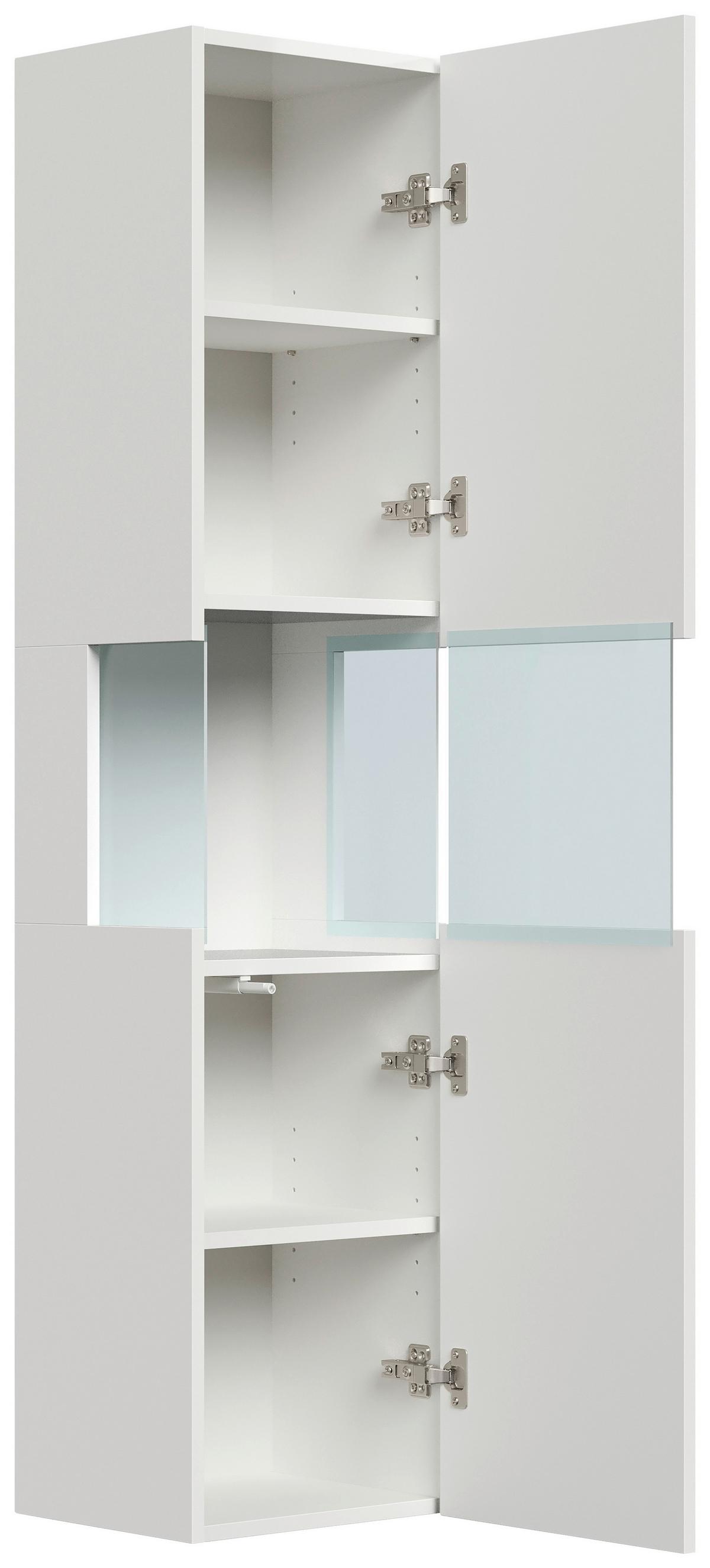 BADEZIMMER Limes, Weiß HG B: 100 cm - Weiß Hochglanz/Weiß, Basics, Keramik/Holzwerkstoff (100cm) - MID.YOU