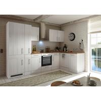 Eckküche Anton Landhaus - Wildeiche/Lärchefarben, Basics, Holzwerkstoff (310/172cm) - Respekta