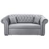 Schlafsofa Cupido - Schwarz/Grau, Design, Textil (213/86/99cm) - MID.YOU