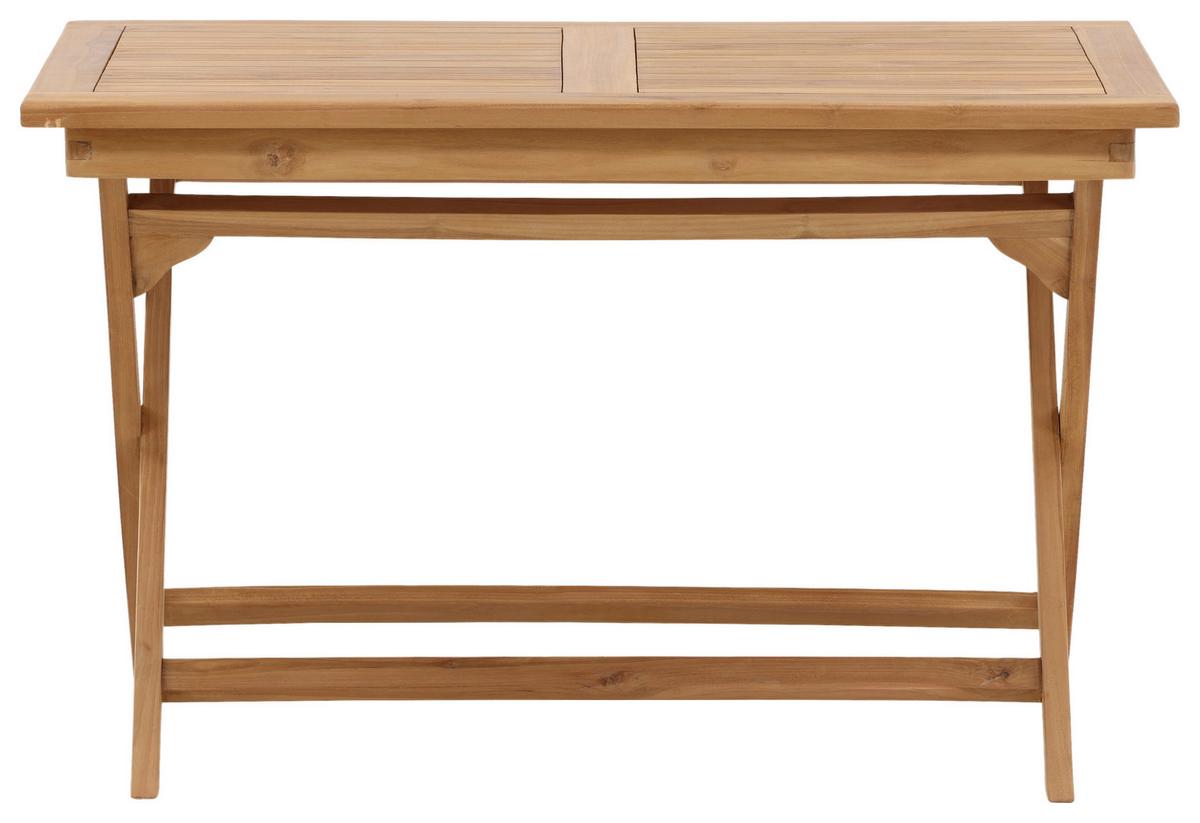 Gartentisch Kenya Teakholz L: 120cm - Teakfarben, KONVENTIONELL, Holz (120/70/75cm) - Gardenson