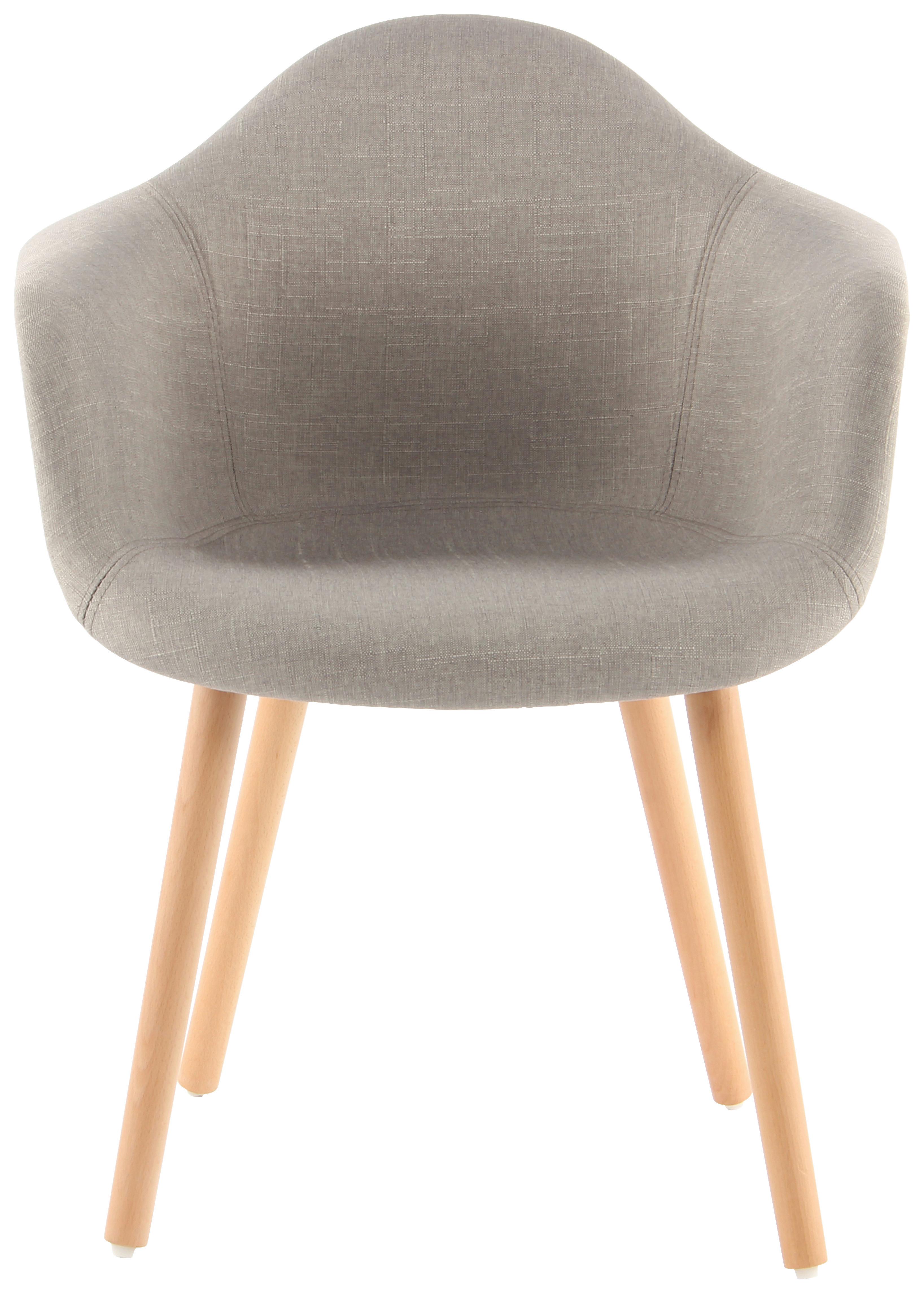 Armlehnstuhl-set Winston 325 Beige - Beige, Design, Textil/Metall (62/80.5/64cm) - Kayoom