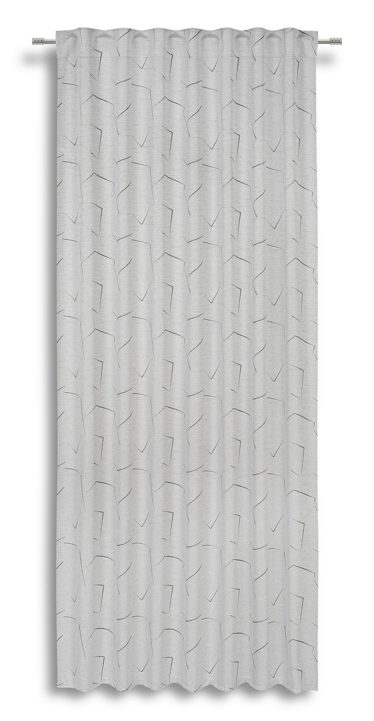 Készfüggöny Marga Kb. 140/245cm - ezüstszínű, Modern, textil (140/245cm) - Luca Bessoni