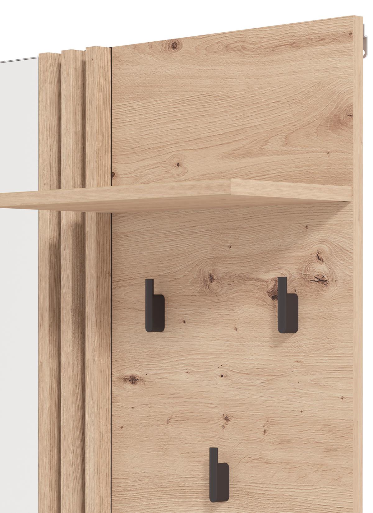 Előszobapanel Laval - Artisan tölgy, Basics, faalapú anyag (76/102/20,5cm)