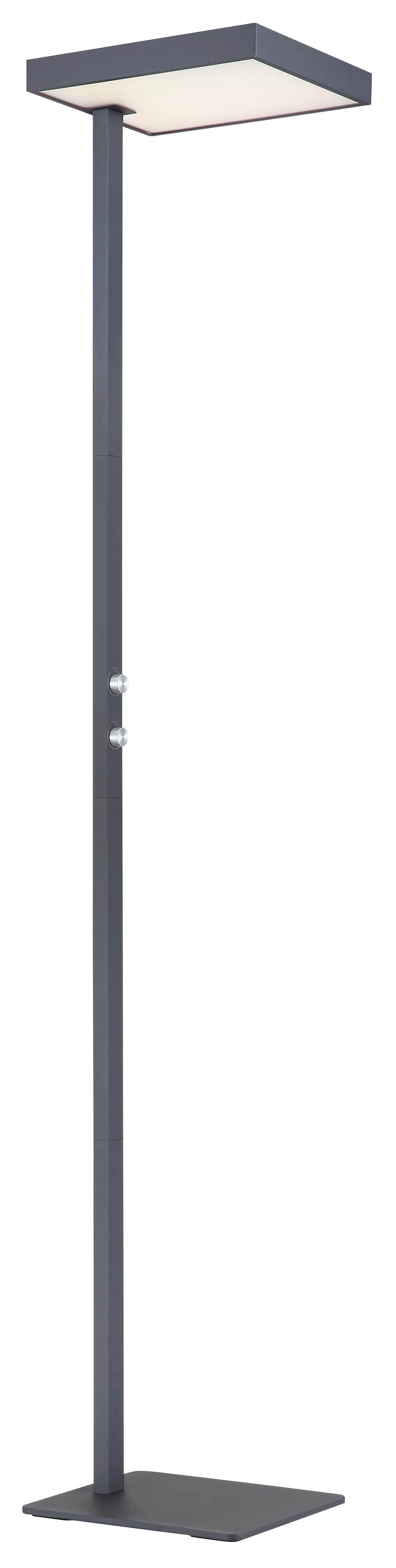 Led-stehleuchte Drehdimmer - Klar/Silberfarben, Design, Kunststoff/Metall (40/28/184,8cm) - Globo