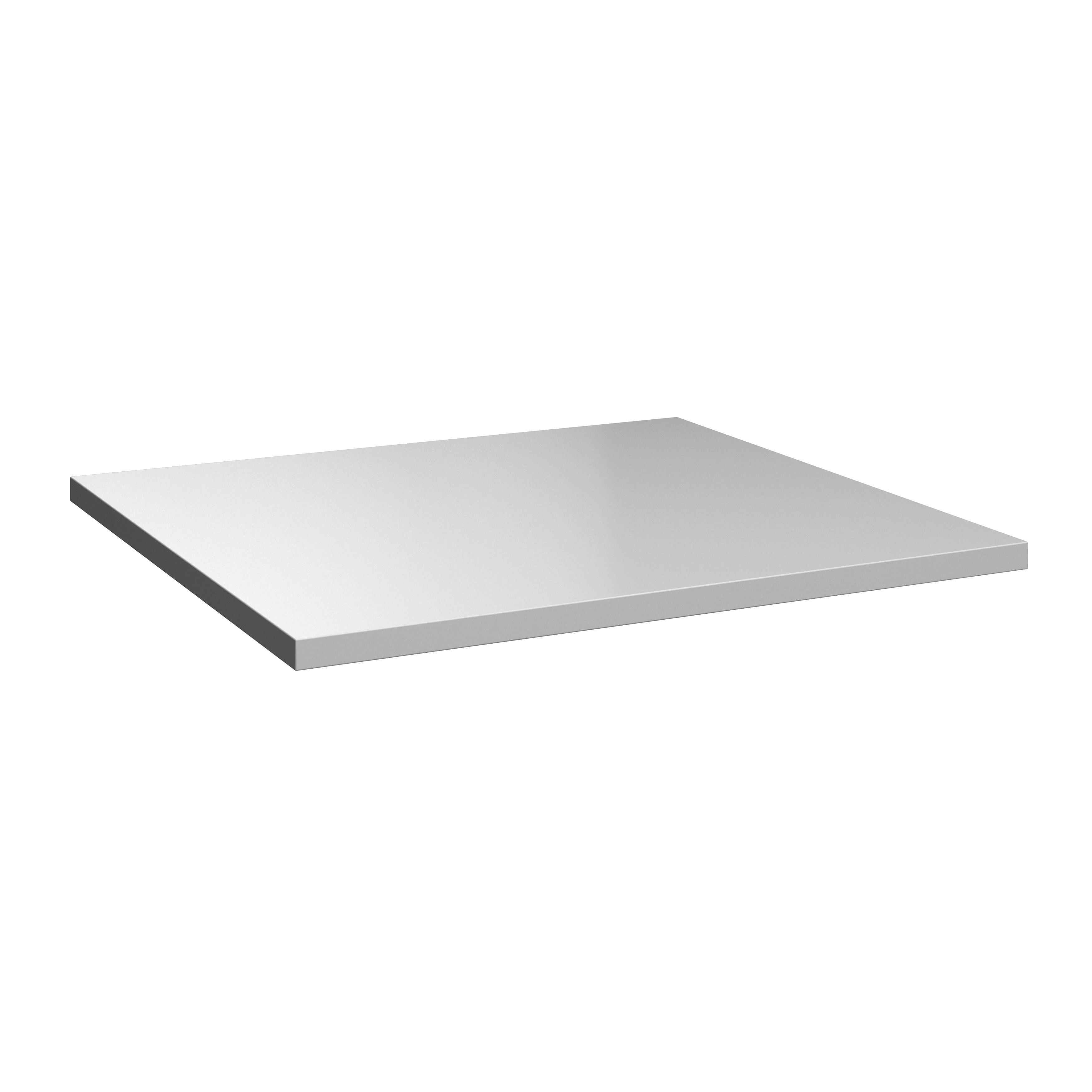 Oberplatte Weiß Hochglanz Passt Zu Unit Elements 1-Türig - Weiß Hochglanz, MODERN, Holzwerkstoff (45,6/42/1,6cm) - Ondega