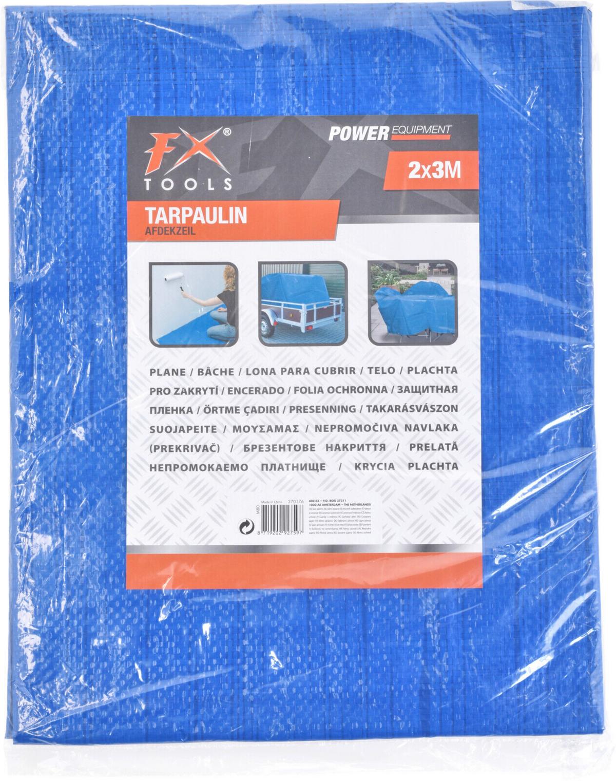 Takaróponyva Kb. 2/3m - kék, Basics, műanyag (2000/3000cm)