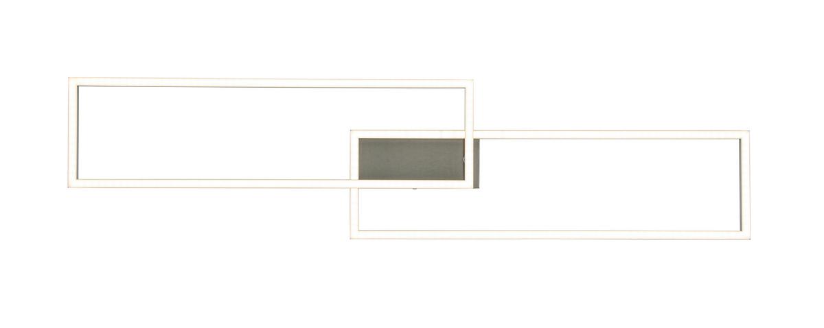 Led-deckenleuchte Suna - Alufarben/Nickelfarben, MODERN, Kunststoff/Metall (93/22/6,5cm) - Luca Bessoni