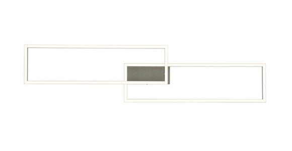 LED-Deckenleuchte Suna - Alufarben/Nickelfarben, MODERN, Kunststoff/Metall (93/22/6,5cm) - Luca Bessoni