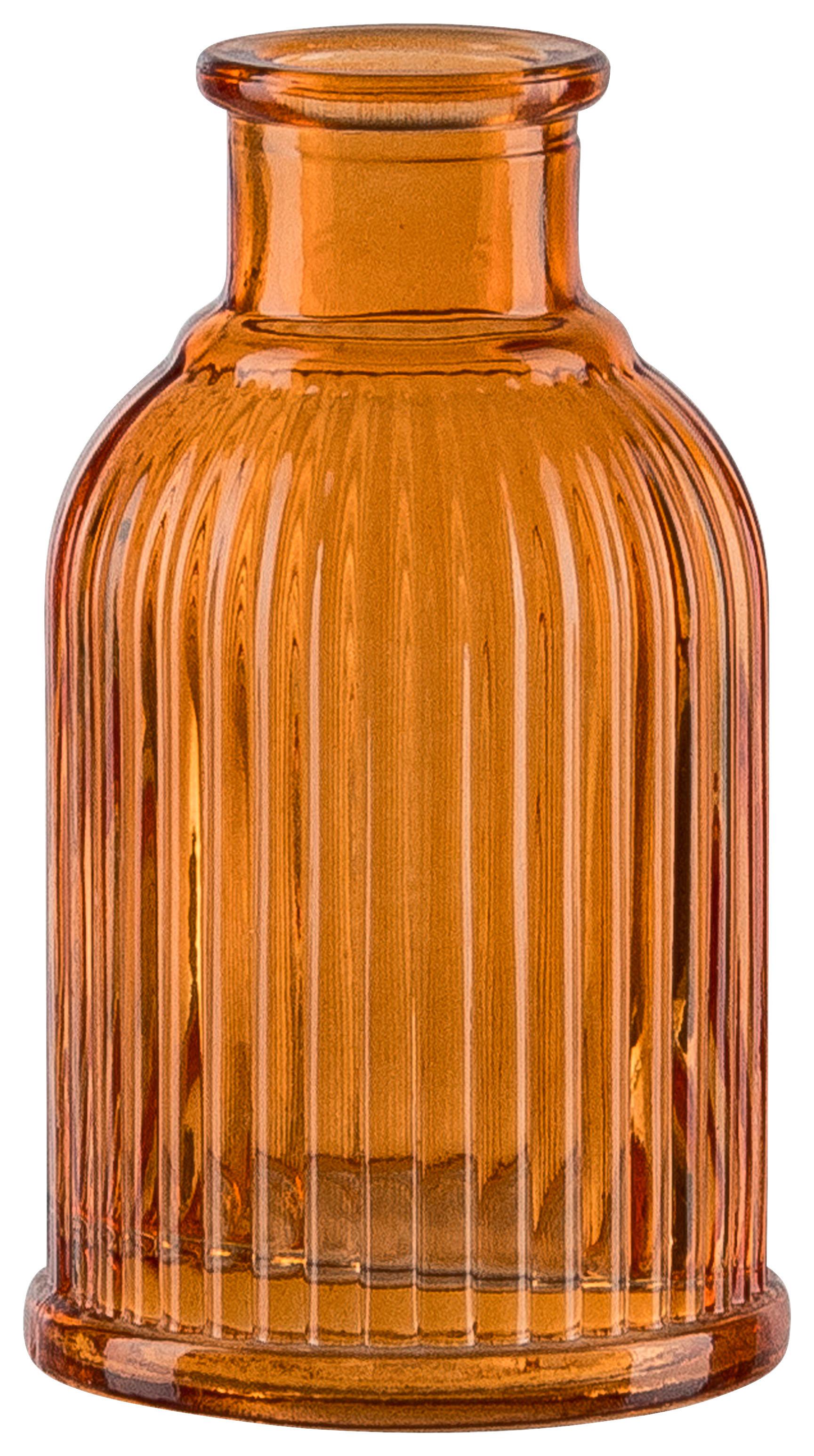 Dekorační váza POP UP, V: 10 cm - oranžová, Konvenční, sklo (5,5/10cm) - Mömax