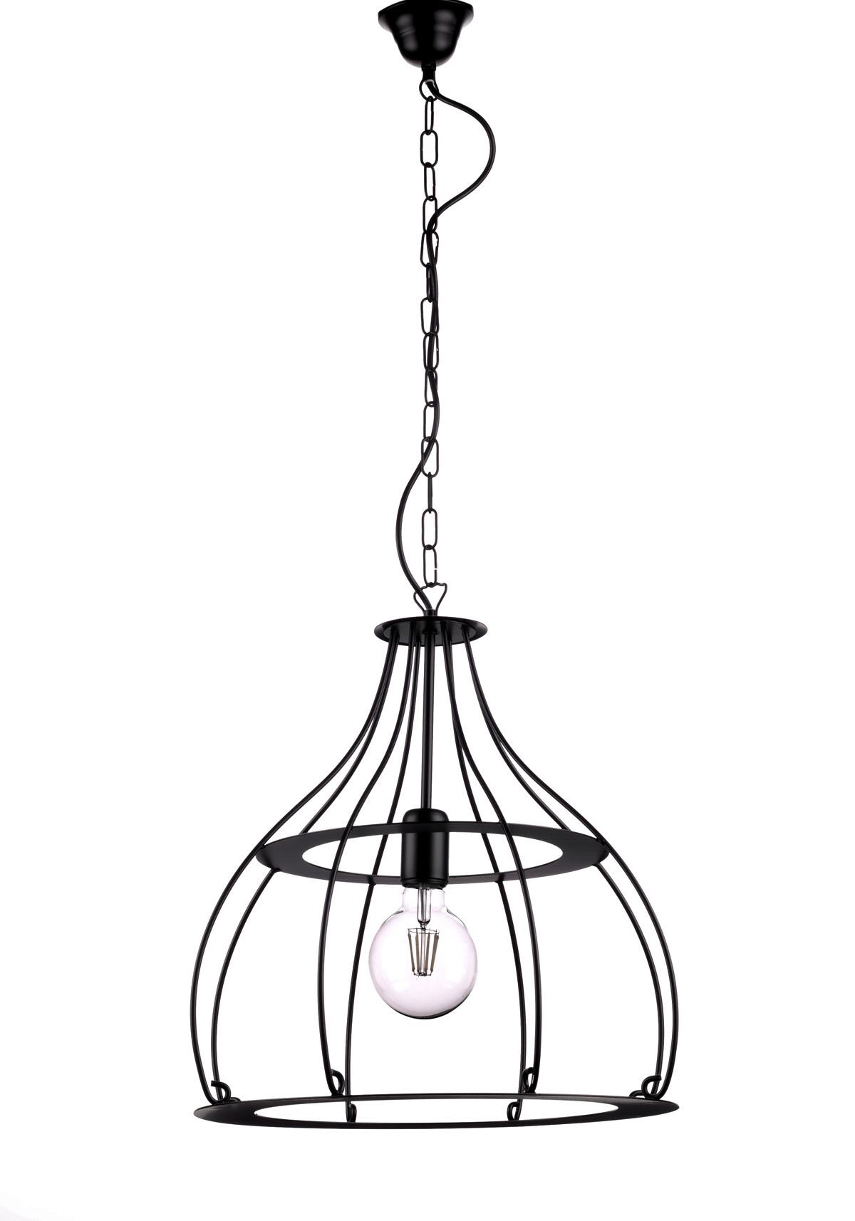 Hängeleuchte 4913/Sn - Schwarz, KONVENTIONELL, Metall (40/90cm)