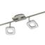 LED-Deckenleuchte Litago Crystal - Weiß/Nickelfarben, MODERN, Kunststoff/Metall (7,5/82cm) LED-Deckenleuchte Litago Crystal - Weiß/Nickelfarben, MODERN, Kunststoff/Metall (7,5/82cm)