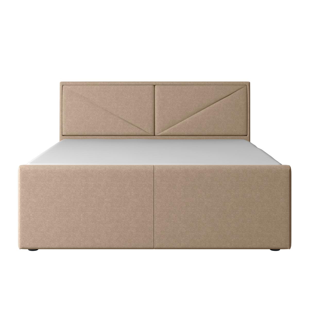 Boxspringbett Mit Bettkasten Lima 180x200 Cm Naturfarben - Schwarz/Naturfarben, MODERN, Karton/Holzwerkstoff (180/200cm) - MID.YOU