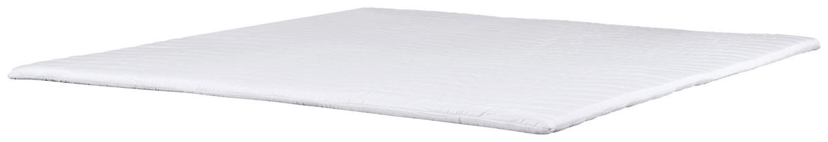 Topper Mali 180x200 - Weiß, MODERN, Textil (180/200cm)
