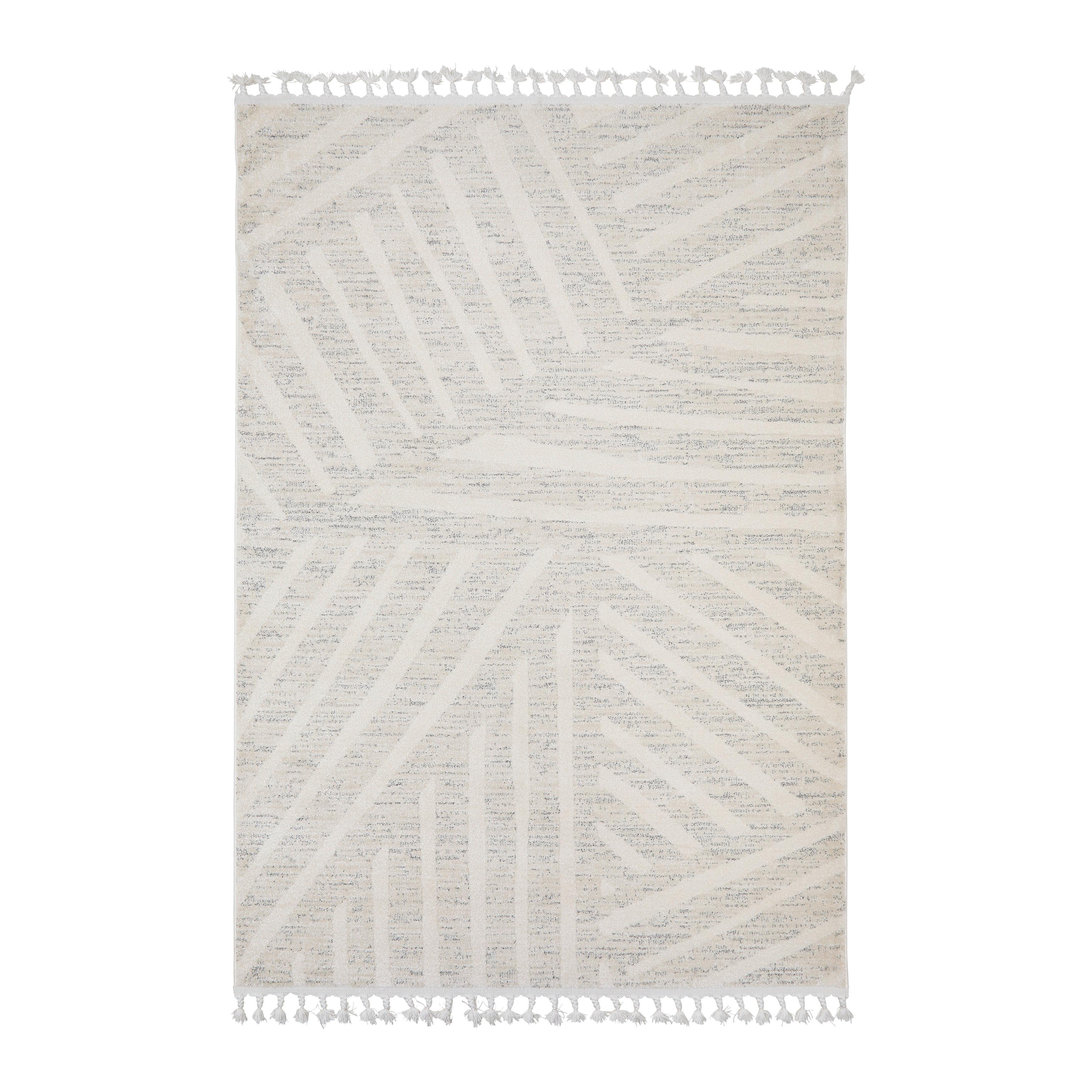 TKANÝ KOBEREC KEL AIR 3 - perleťová/alabastrová, Modern, textil (160/230cm) - Mömax