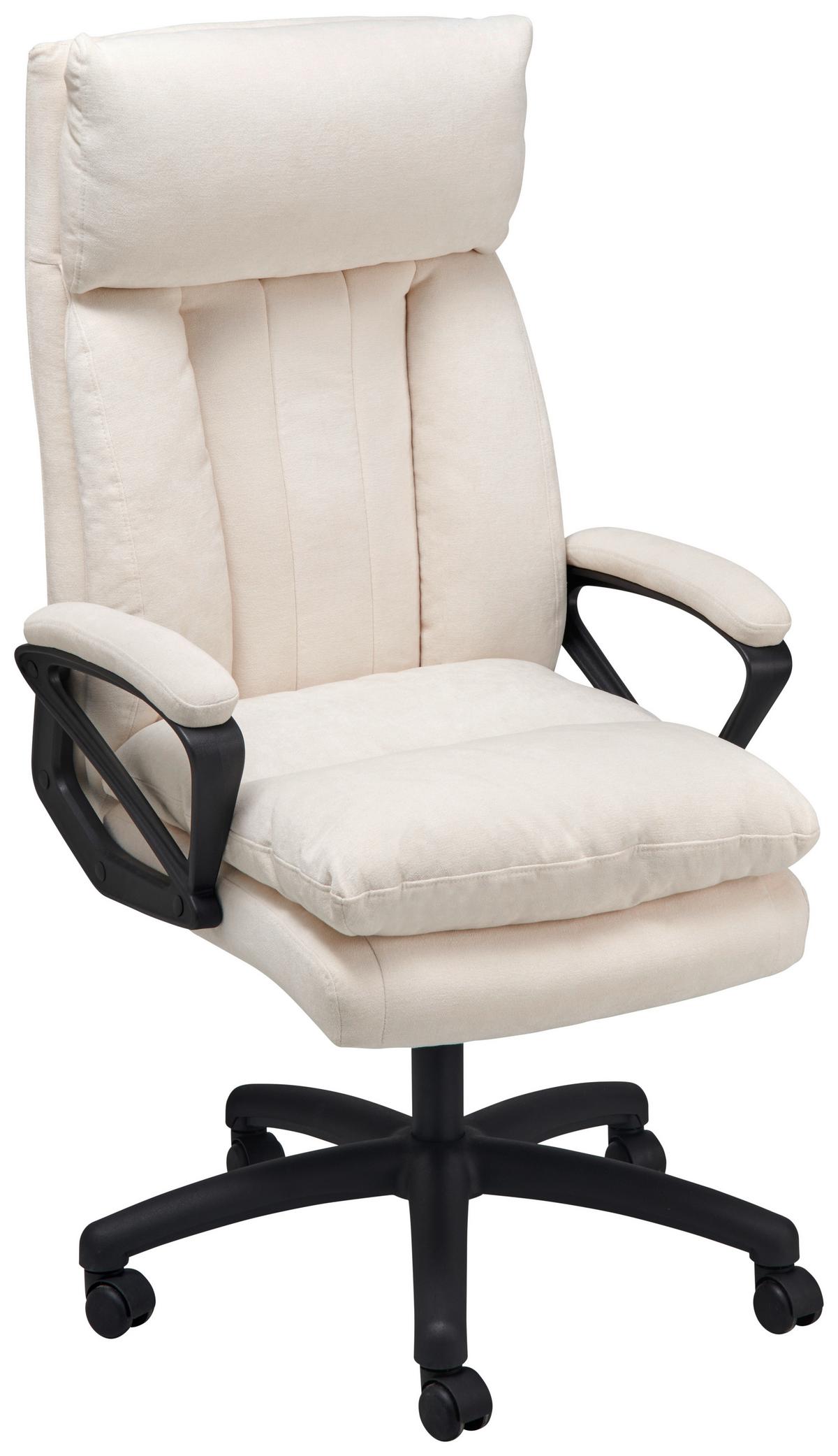 Chefsessel Pisa - Beige/Schwarz, LIFESTYLE, Holz/Kunststoff (66/114-122/71cm) - MID.YOU