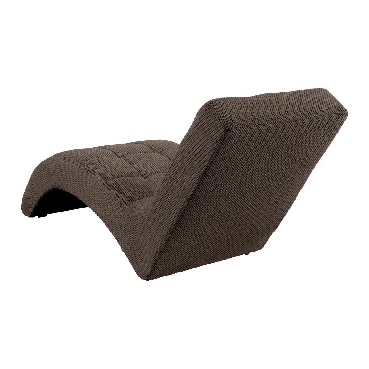 Relaxačné ležadlo LAVANDA, orgovánová, max. 120 kg - hnedá/čierna, Modern, textil/plast (68/80/167cm) - Mömax