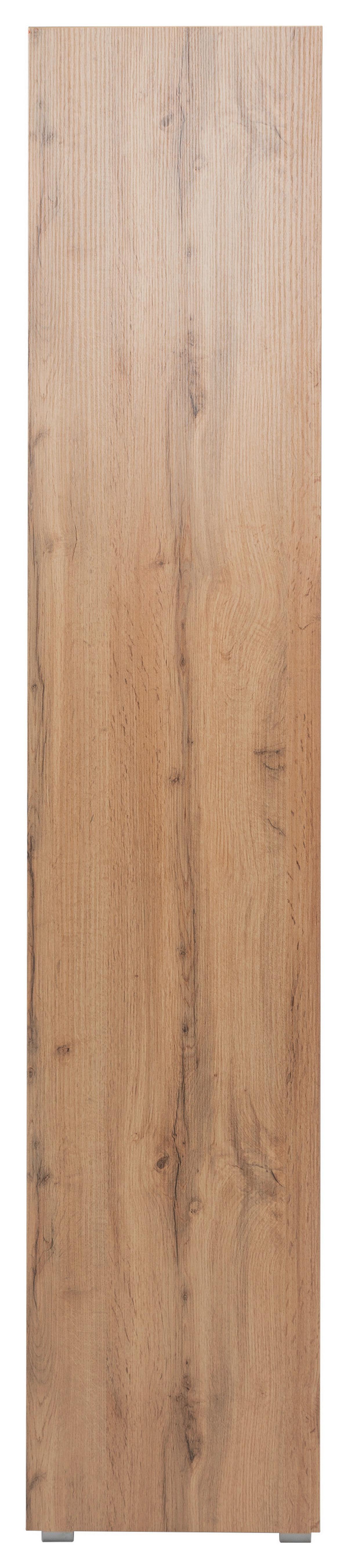 Regal Image 45 Cm Eichefarben - Eichefarben/Silberfarben, Basics, Holzwerkstoff (45/191/37cm) - MID.YOU