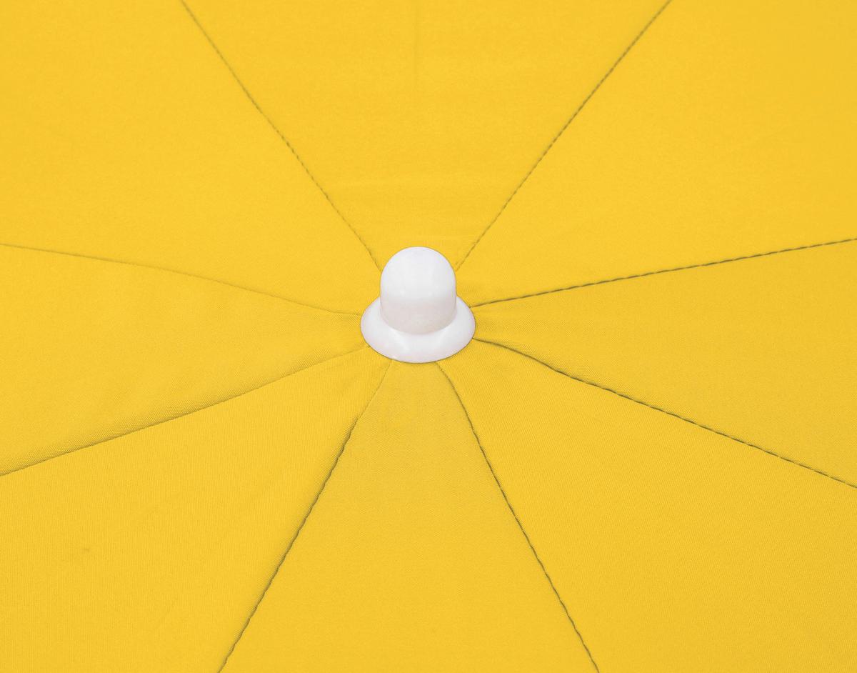 Sonnenschirm 120x225x180 cm Gelb - Gelb/Weiß, Basics, Textil/Metall (120/225/180cm) - Schneider
