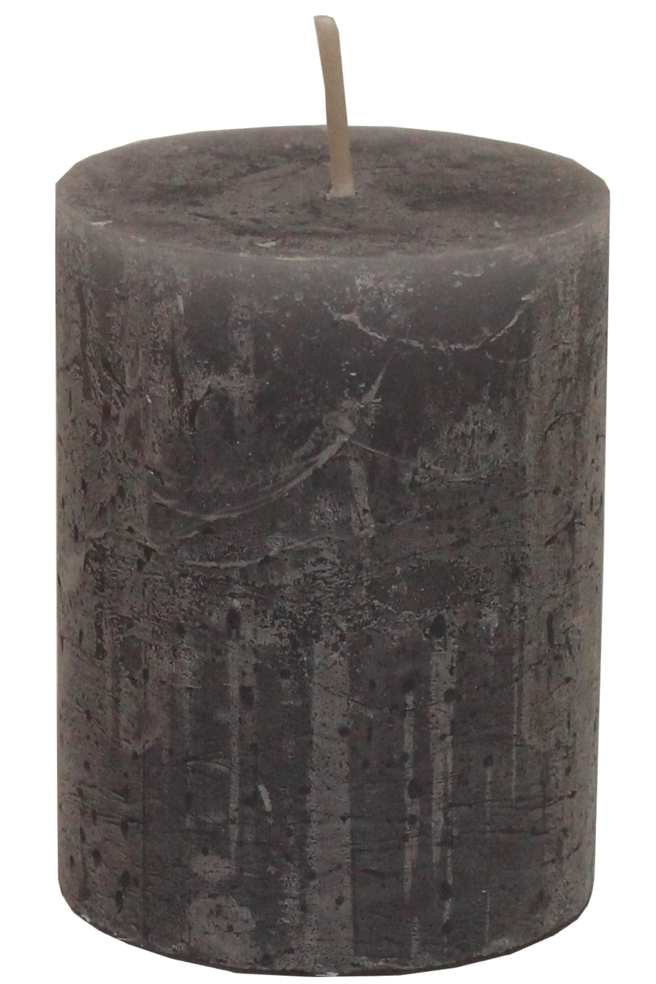 VÁLCOVÁ SVÍČKA LIA - šedá, Moderní (6,8/9cm) - Premium Living