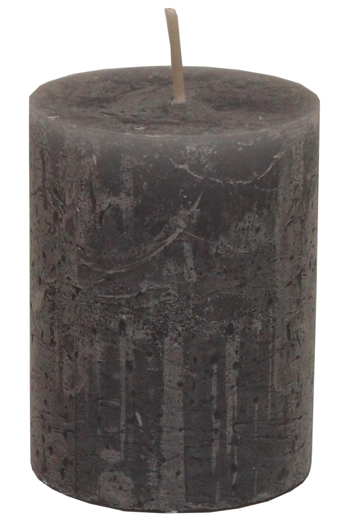 VÁLCOVÁ SVÍČKA LIA - šedá, Moderní (6,8/9cm) - Premium Living