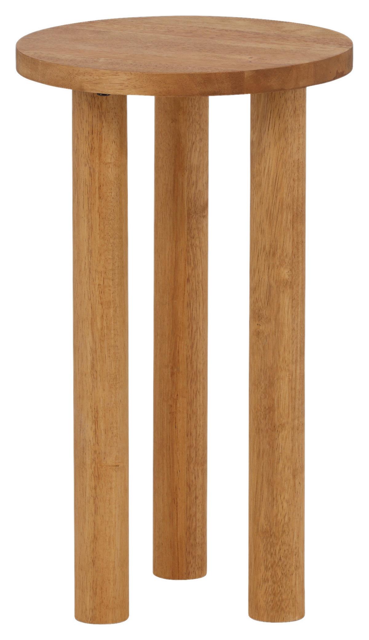 Beistelltisch Duxbury - Plankeneiche/Eichefarben, Design, Holz (35/35/60cm) - Livetastic