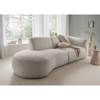 Ecksofa Jesi, Taupe S: 238x107 Cm - Taupe/Schwarz, MODERN, Textil (238/107cm) - Livetastic