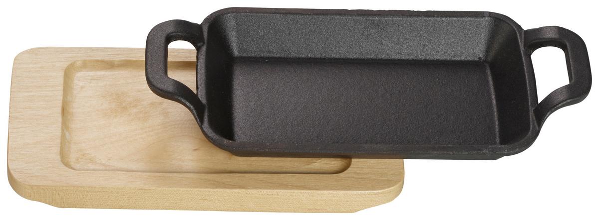 Auflaufform Echtwerk Servierschale - Schwarz, Design, Metall (17/10/2,5cm) - Echtwerk