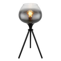 Tischleuchte 15548t1  Maxy - Schwarz, Design, Glas/Metall (24/45cm) - Globo