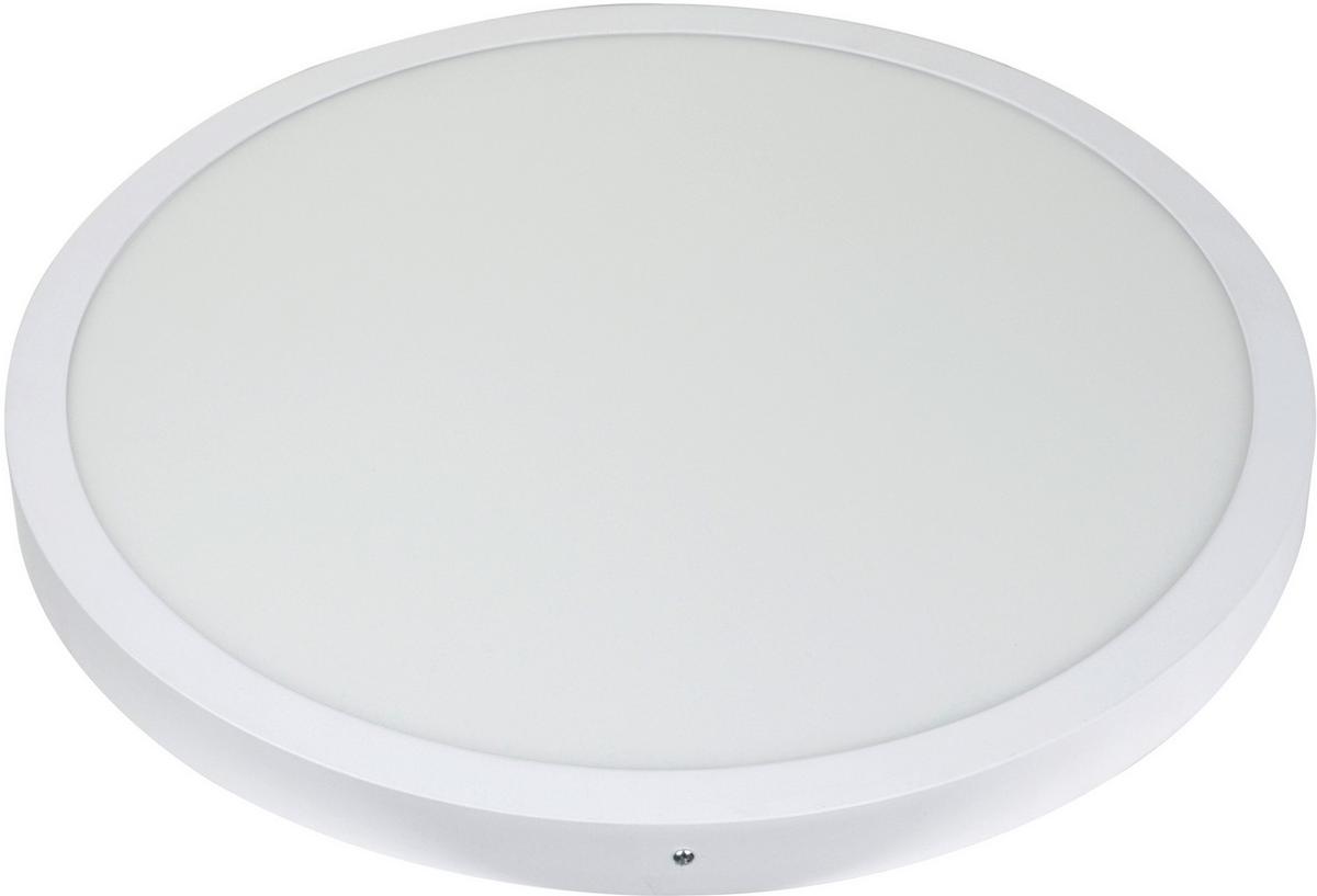 LED-Deckenleuchte Ø 60,5 cm, mit Farbtemperaturwechsler - Weiß, Basics, Kunststoff/Metall (60,5/4cm)