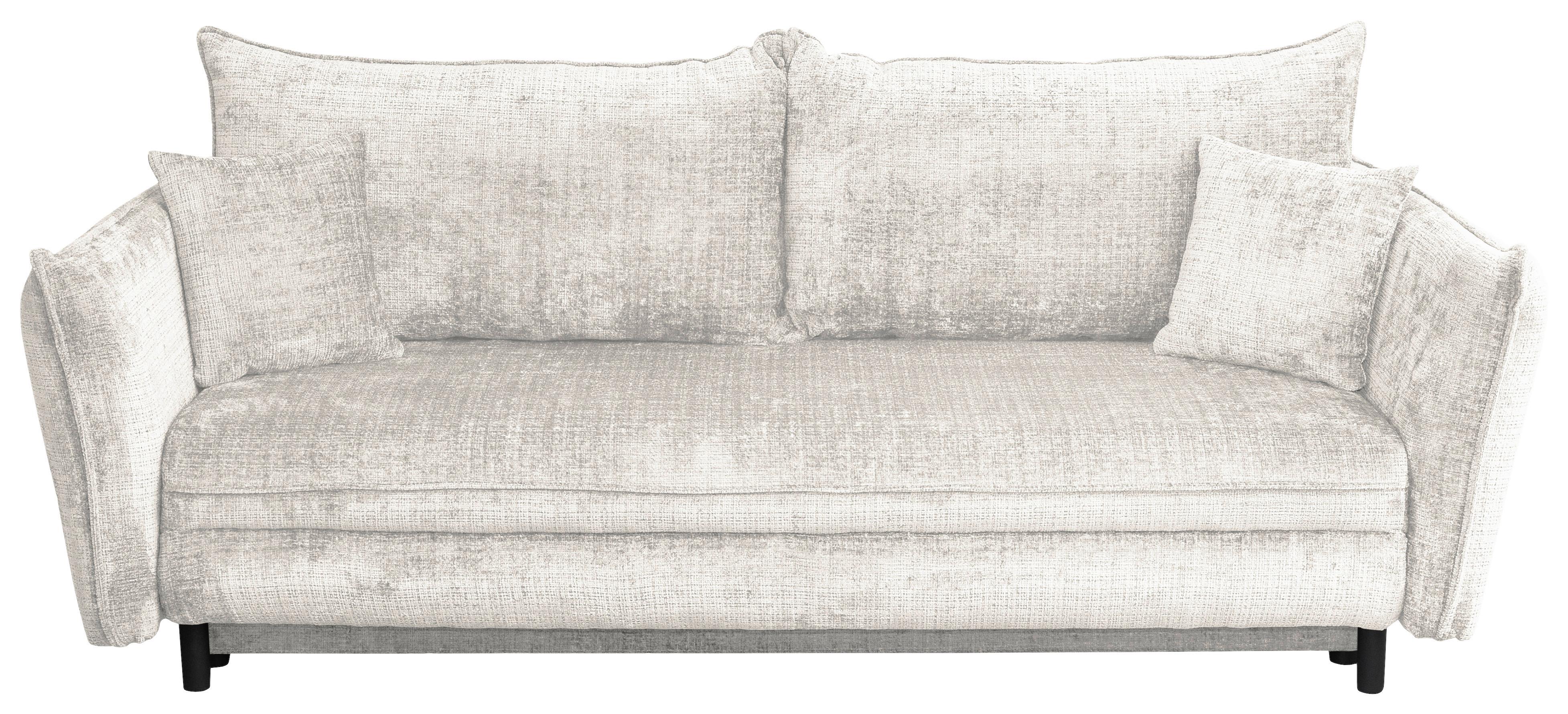 Schlafsofa Kairo Beige, Lf: Ca. 190x150cm - Beige/Schwarz, ROMANTIK / LANDHAUS, Holz/Kunststoff (230/90/115cm) - James Wood
