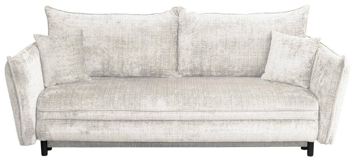 Schlafsofa Kairo Beige, Lf: Ca. 190x150cm - Beige/Schwarz, ROMANTIK / LANDHAUS, Holz/Kunststoff (230/90/115cm) - James Wood