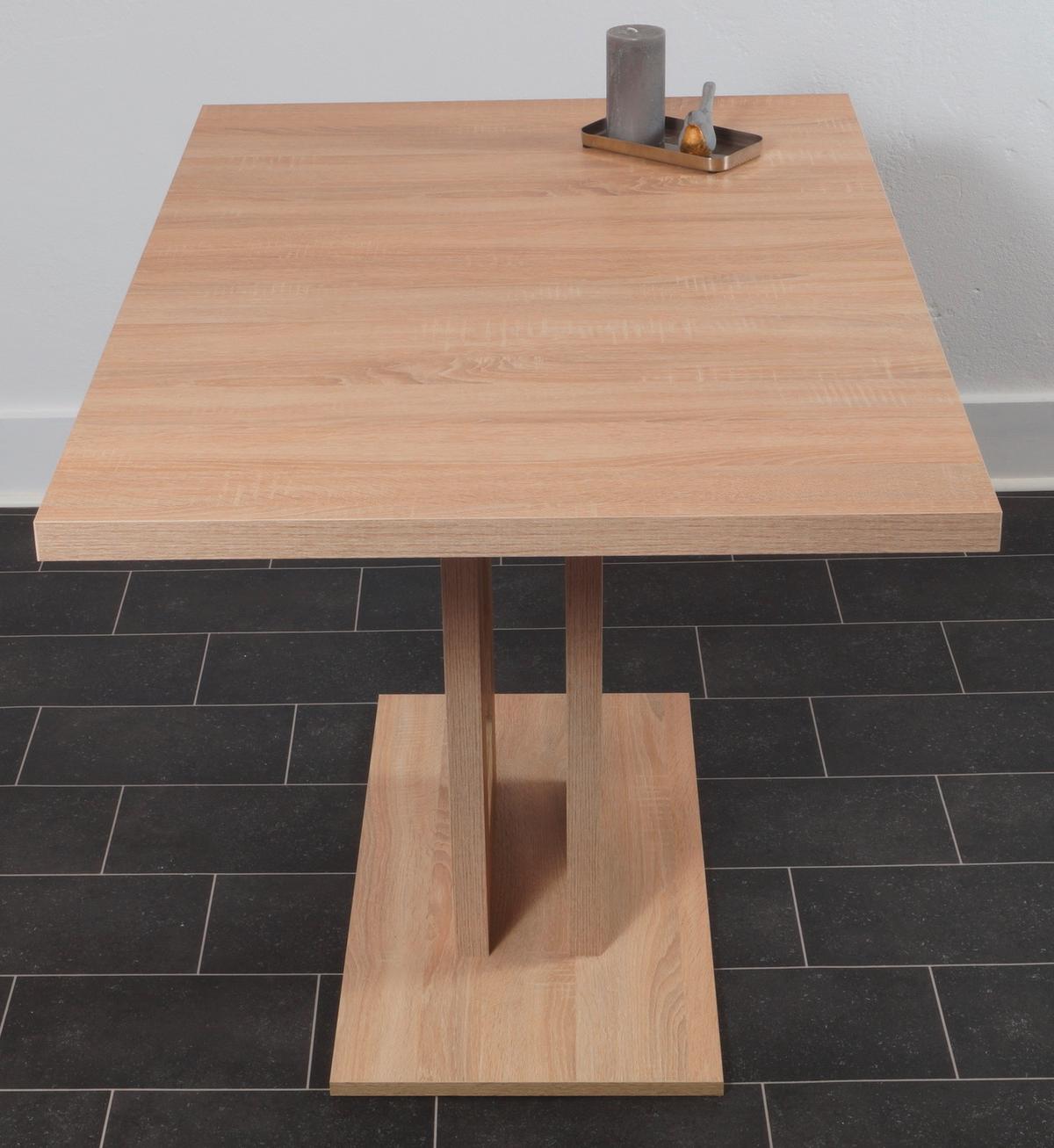 Esstisch Varese Eiche L: 120 Cm - Sonoma Eiche, KONVENTIONELL, Holzwerkstoff (120/80/76cm) - MID.YOU