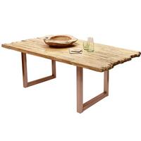 ESSTISCH Braun/Naturfarben L: 160cm - Braun/Naturfarben, MODERN, Holz/Metall (160/90/75,5cm) - MID.YOU