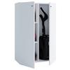 Komoda Lona mini biela - biela/strieborná, Basics, kompozitné drevo/plast (70/105/39cm) - MID.YOU
