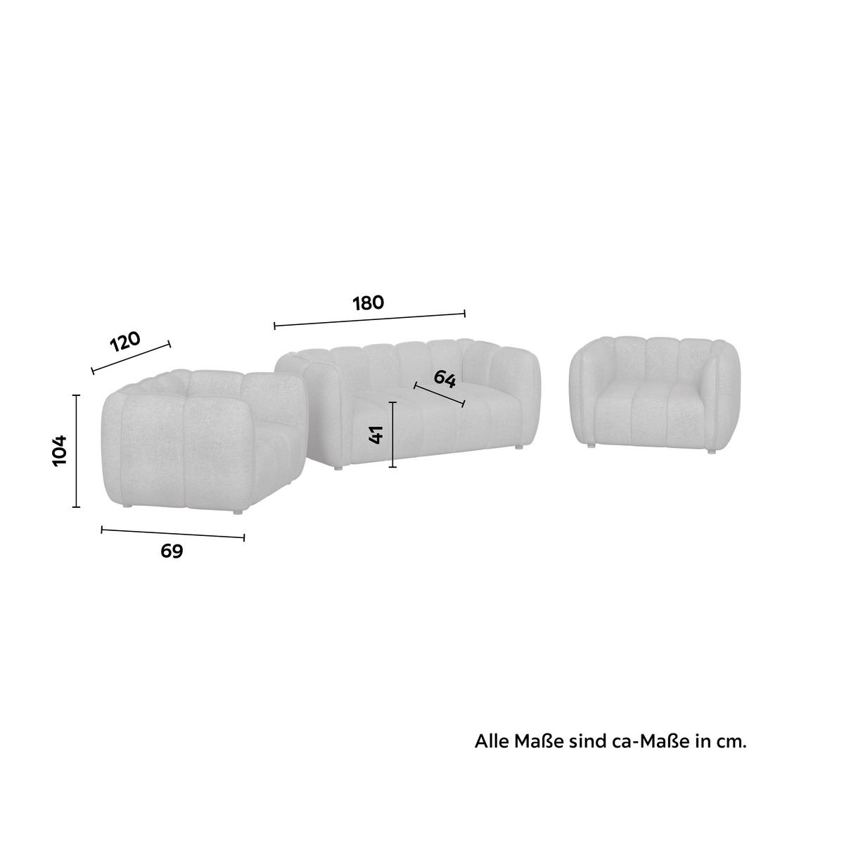 Sedací sestava SANDRA, 3-dílná, hnědá žinylka - černá/hnědá, Moderní, dřevo/textil - Bessagi Home