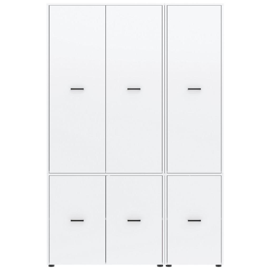 Kleiderschrank Kivo Weiß, B: 135 cm