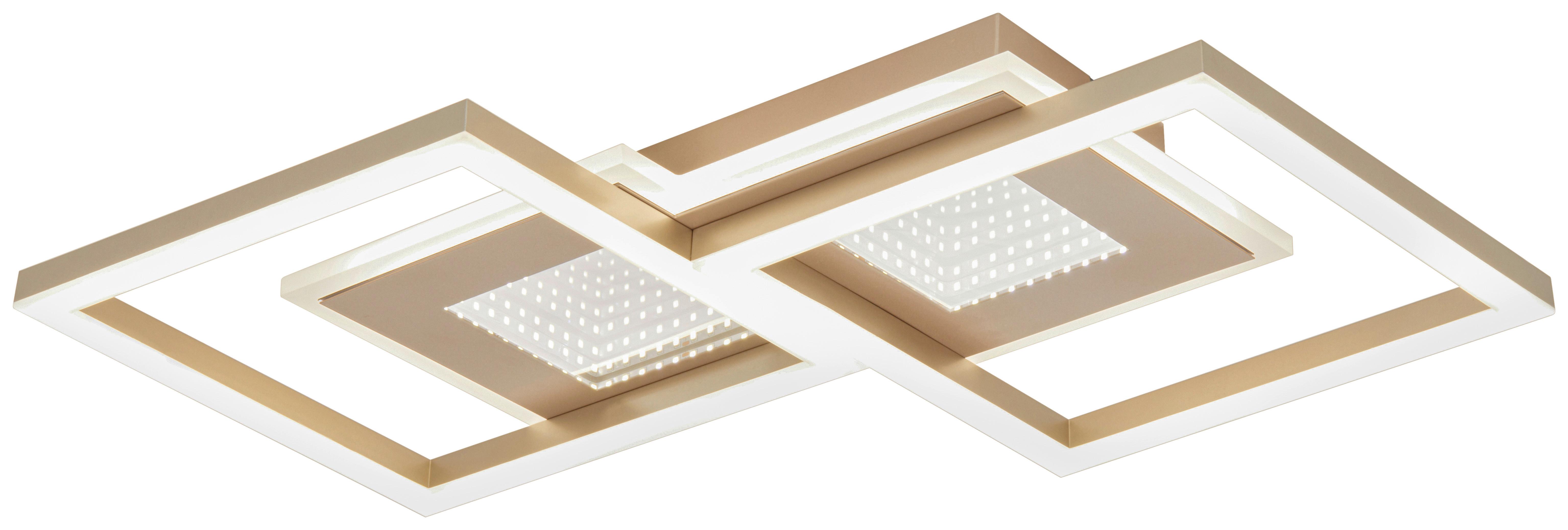 STROPNÉ LED SVIETIDLO TUNI - farba akácie, Modern, kov/plast (58/34/5,5cm) - Mömax