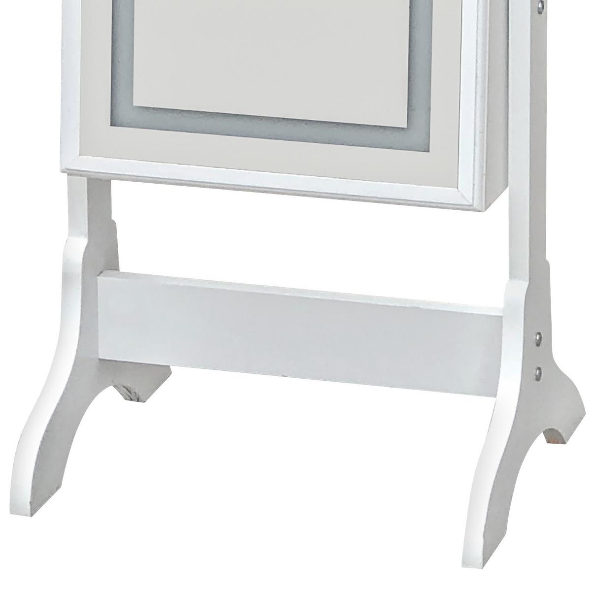 Ékszeres Szekrény Miri - fehér, Modern, faalapú anyag/Üveg (41/148/37cm)