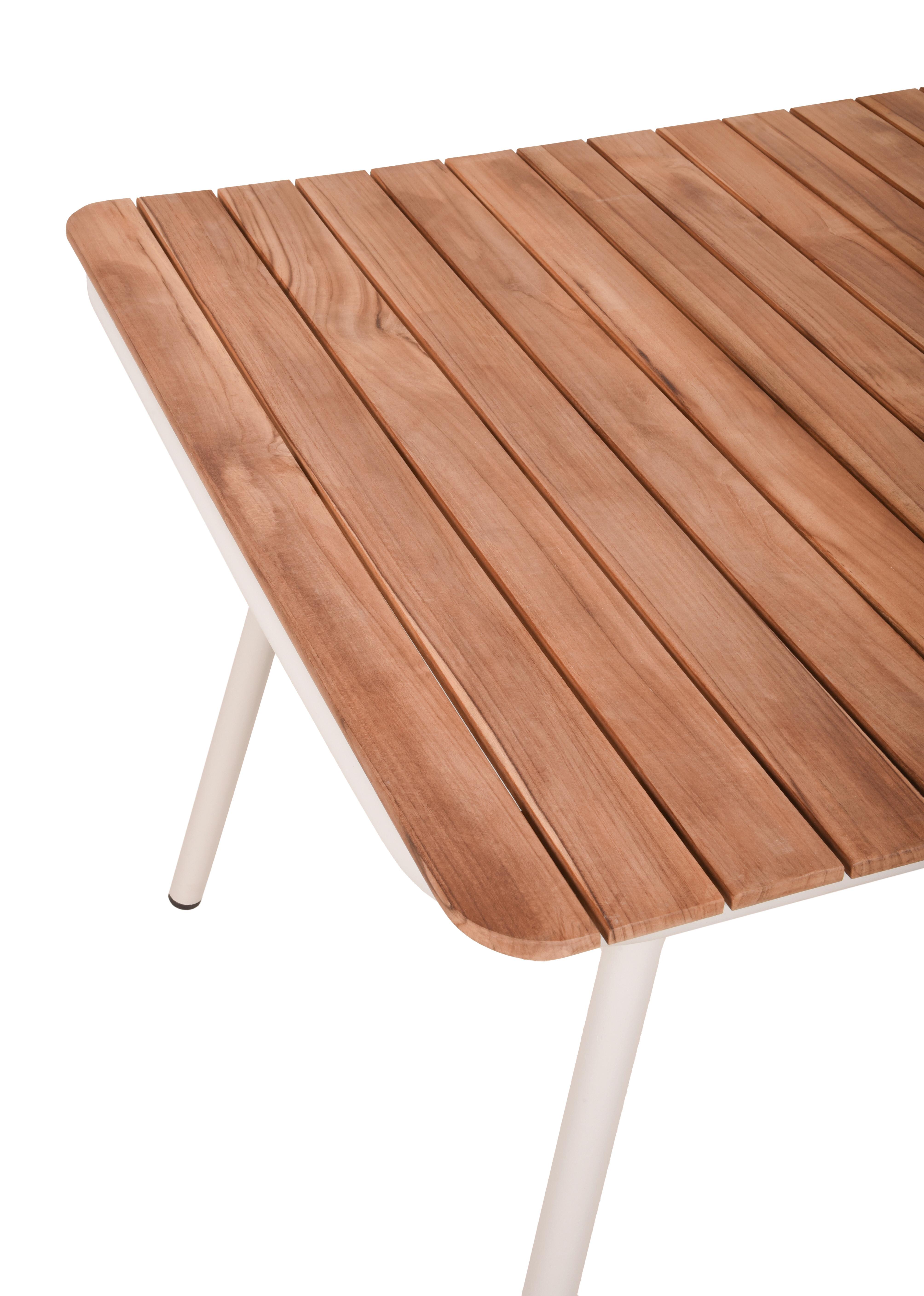Gartentisch Carmel - Braun, Basics, Holz/Metall (150/90/74cm) - Gardenson