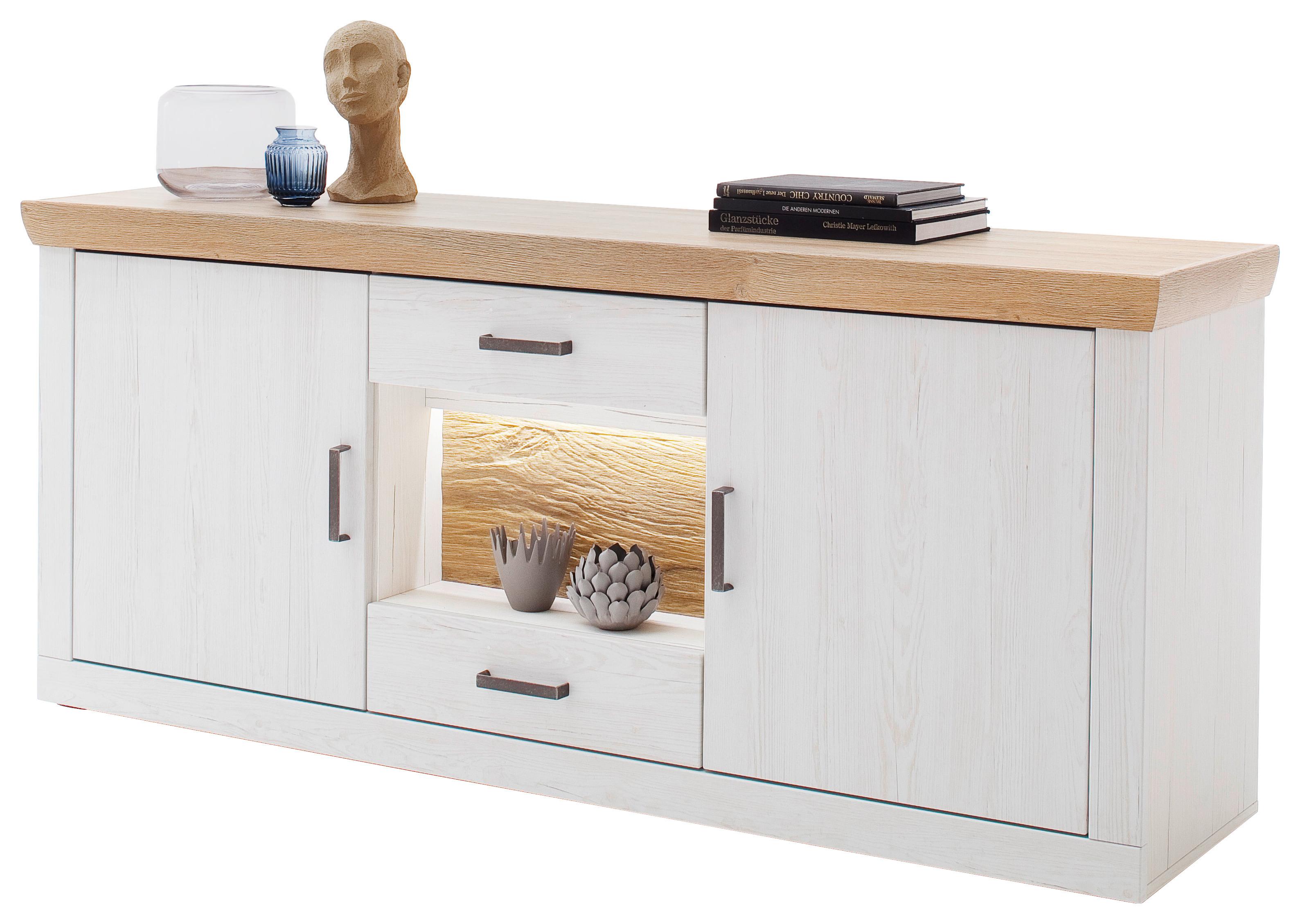 Sideboard B: 181 cm Madrid Eiche-/Pinienfarben