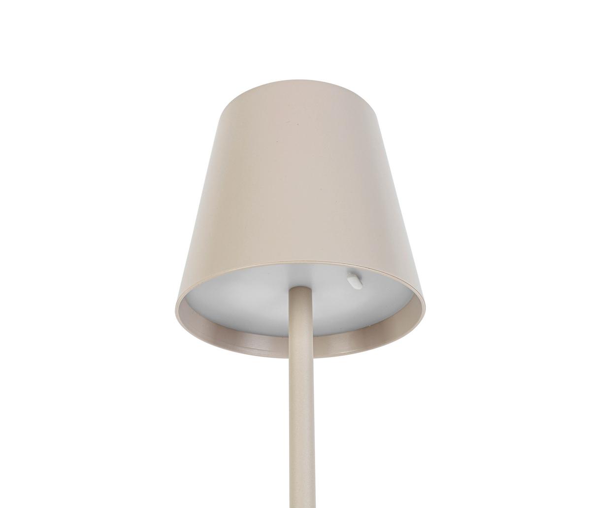 LED-Stehleuchte Liliana - Sandfarben/Weiß, MODERN, Kunststoff/Metall (22/130cm) - Luca Bessoni
