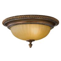 Deckenleuchte Kelham Hall Ø 34,3 Cm 2-Flammig Antik - Goldfarben/Bronzefarben, Natur, Glas/Metall (34.3/17.8cm) - Elstead Lighting