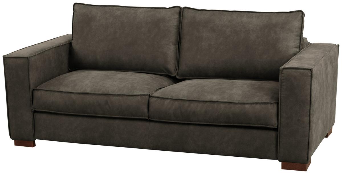Schlafsofa Texas Anthrazit Mikrofaser, B: 203 Cm - Dunkelbraun/Anthrazit, Design, Textil (203/85/99cm) - MID.YOU