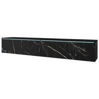 Tv-lowboard B: 180 Cm Steinoptik Mit Beleuchtung - Graphitfarben/Grau, Basics, Holzwerkstoff (180/30/33cm) - P & B