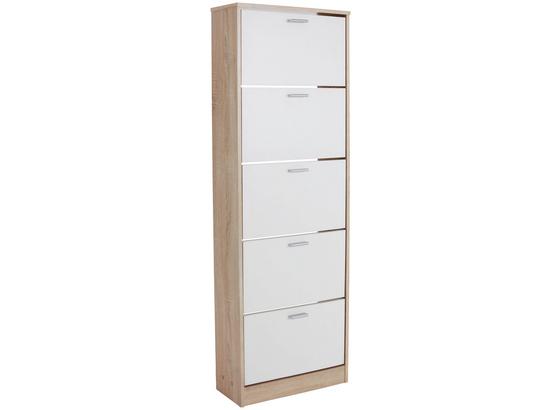 Schuhschrank Da15 - Eichefarben, MODERN, Holzwerkstoff (58/170/18cm) Schuhschrank Da15 - Eichefarben, MODERN, Holzwerkstoff (58/170/18cm)