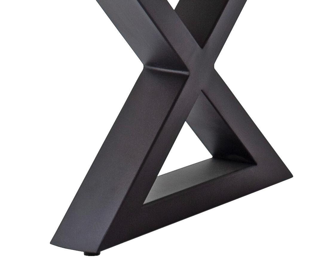 Couchtisch Holz Mit Massiver Tischplatte Cartagena, Akazie - Anthrazit/Grau, MODERN, Holz/Metall (75/45/75cm)
