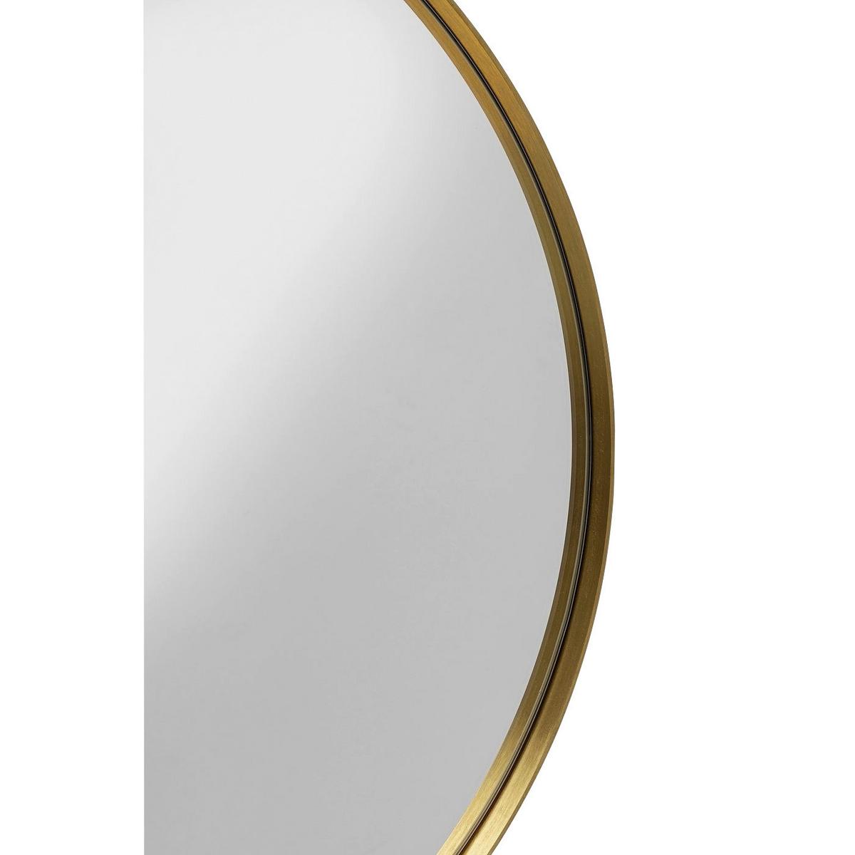 Schminktisch Curve -Trend- - Messingfarben/Goldfarben, Trend, Glas/Metall (70/32/153cm) - Kare-Design