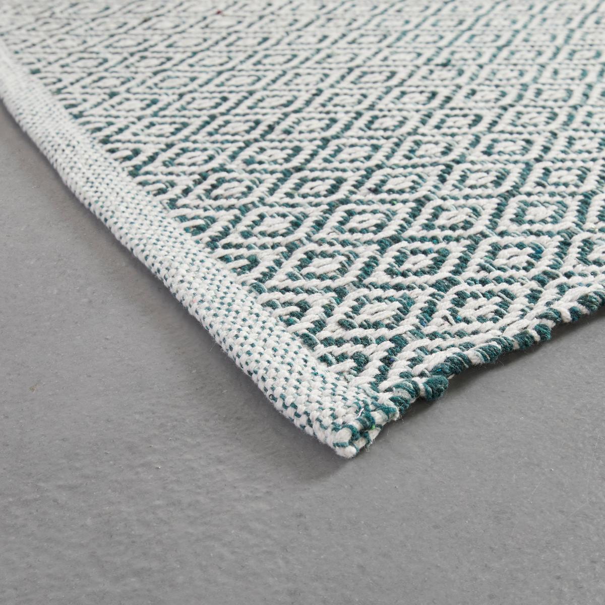 RUČNE TKANÝ KOBEREC Carola 1, 60/120cm, zelená - zelená, Basics, textil (60/120cm) - Modern Living