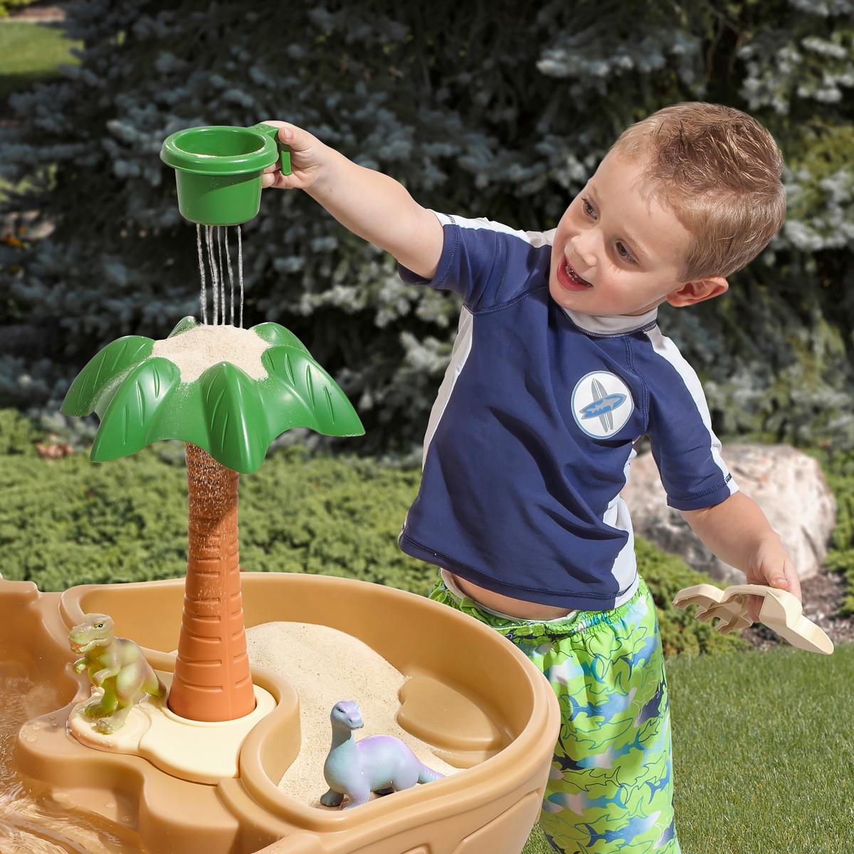 Sand- Und Wassertisch 874599 - Braun/Orange, KONVENTIONELL, Kunststoff (74,93/76,2/83,8cm) - Ambia Garden